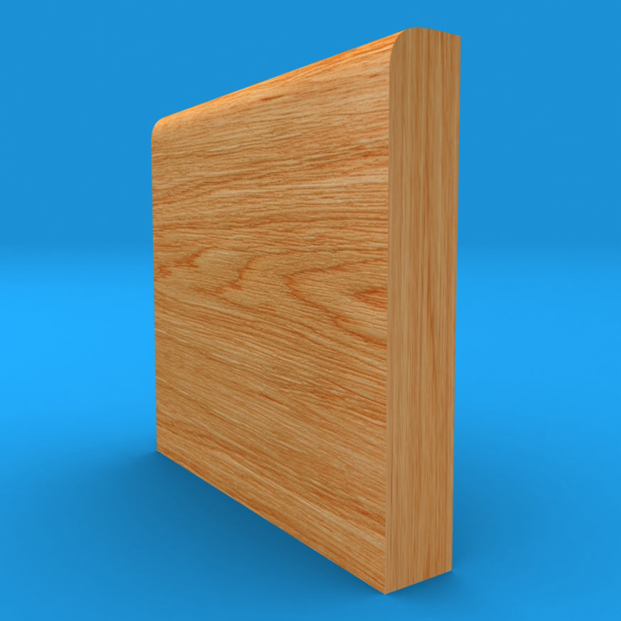 Bullnose Solid Oak Skirting Board