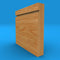 Square Edge Grooved Solid Oak Skirting Board