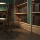 Georgian Townhouse Study - Forest Green