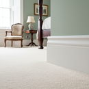 Large Ogee skirting board close-up in period bedroom