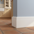 Lambs Tongue skirting board close-up in traditional kitchen
