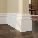 Georgian skirting board close-up in traditional living room