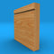Square Edge V Grooved Solid Oak Skirting Board