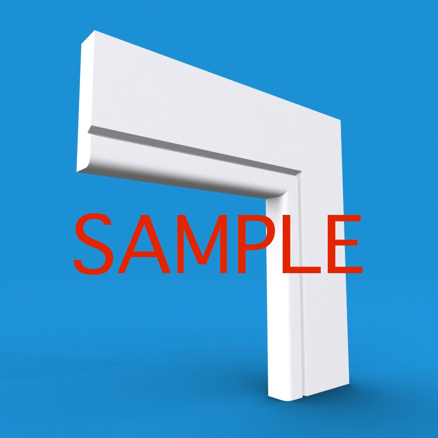 Bullnose V Grooved MDF Architrave Sample