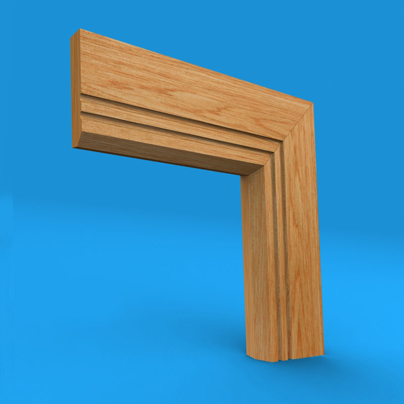 Edge C Grooved 2 Oak Architrave