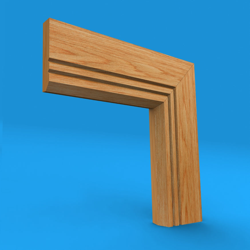 Edge V Grooved 2 Oak Architrave