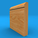 Edge V Grooved Solid Oak Skirting Board