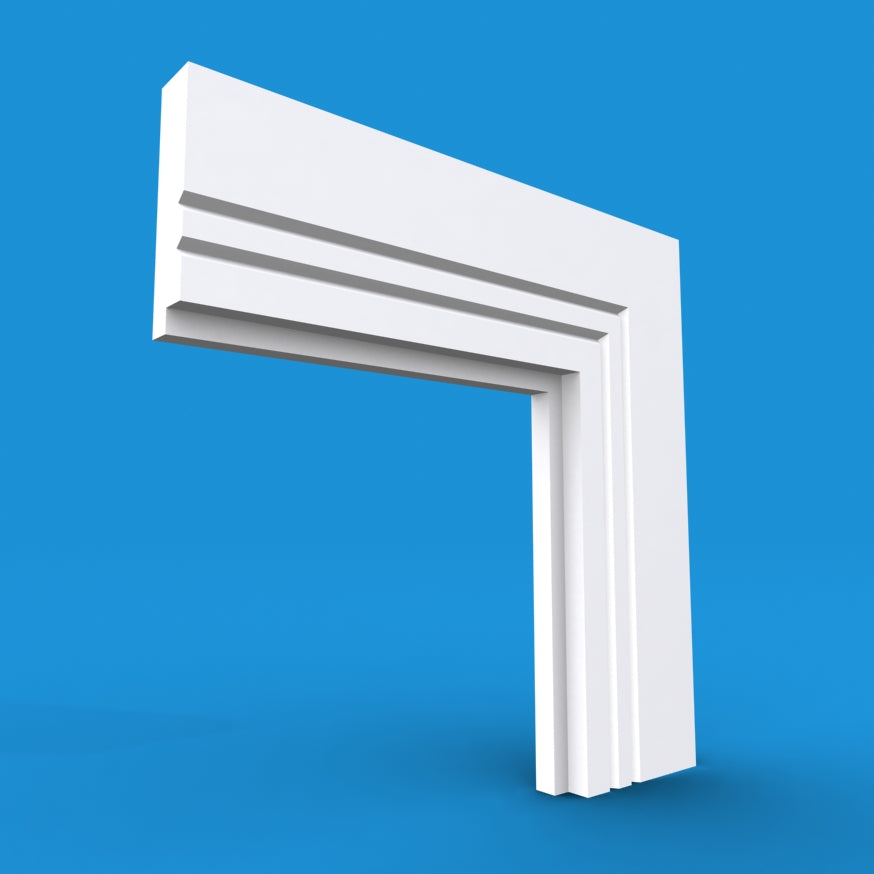 Single Step V Grooved 2 MDF Architrave