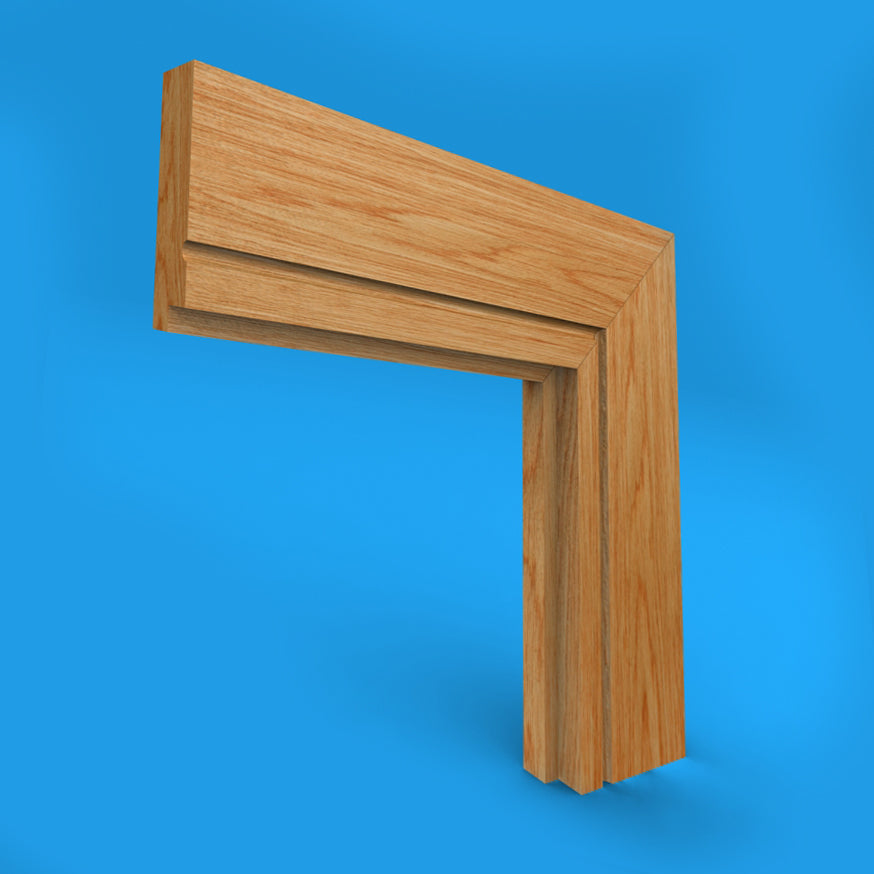 Single Step C Grooved Oak Architrave