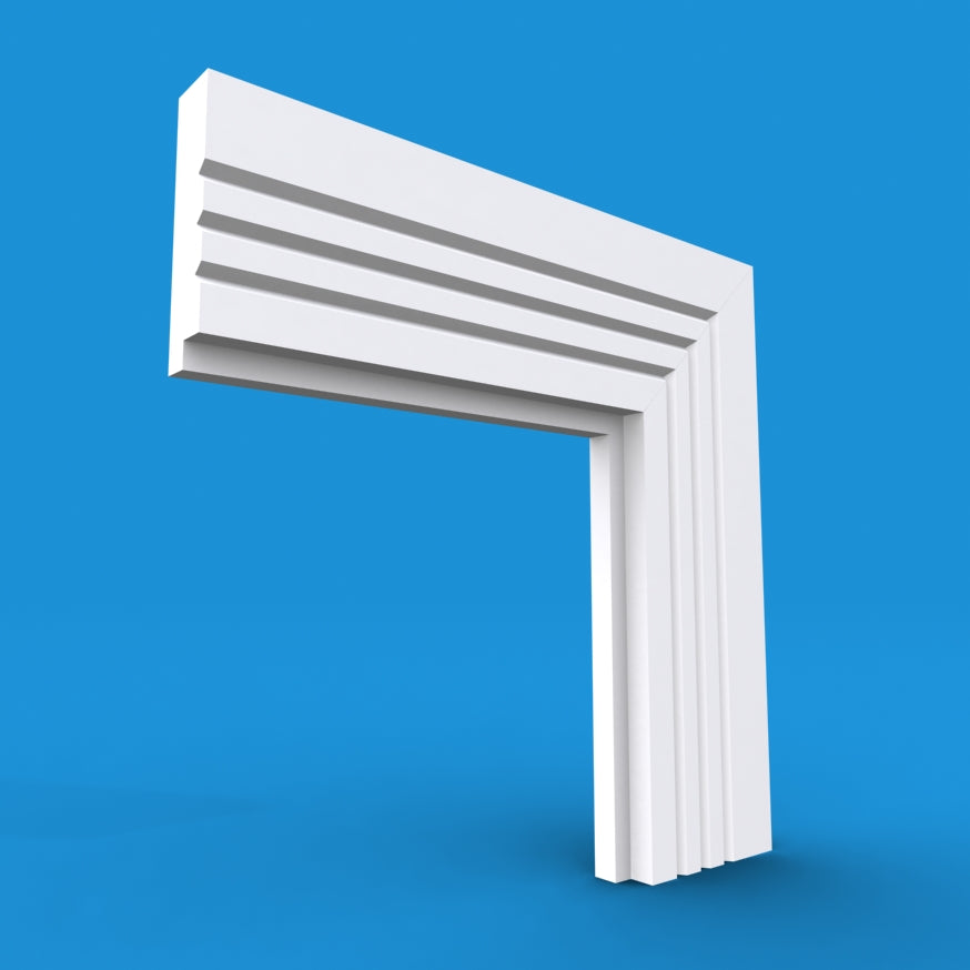 Single Step V Grooved 3 MDF Architrave