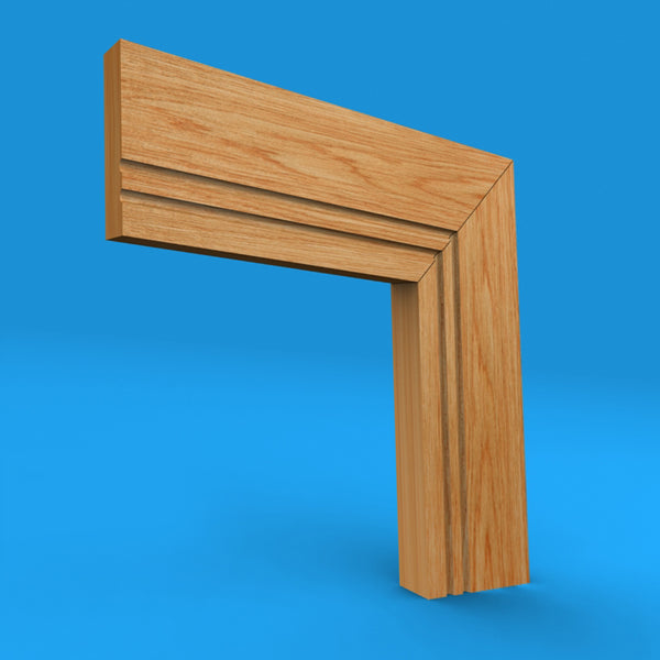 Square Edge C Grooved 2 Oak Architrave