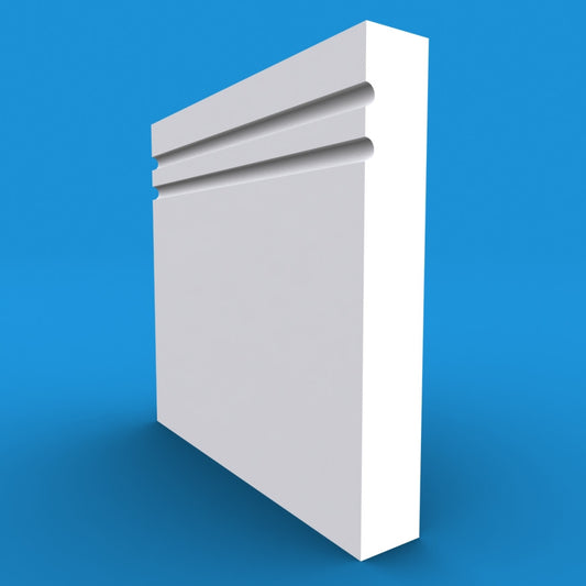 Square Edge C Grooved 2 Skirting