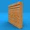 Square Edge C Grooved 2 Solid Oak Skirting Board