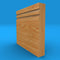 Square Edge Grooved 2 Solid Oak Skirting Board