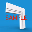 Square Edge Grooved 2 MDF Architrave Sample