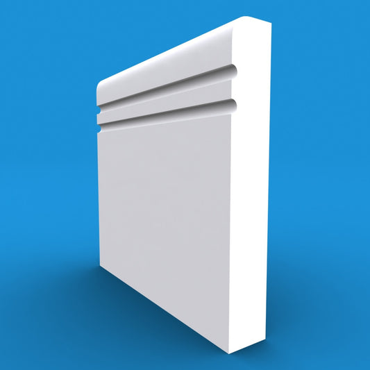 MDF Bullnose C Grooved 2 MDF Skirting Board