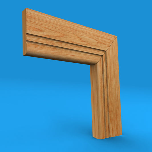 Bullnose C Grooved 2 Oak Architrave