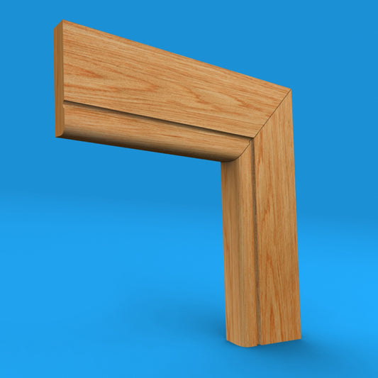 Bullnose C Grooved Oak Architrave