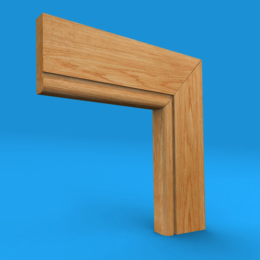 Bullnose Grooved Oak Architrave