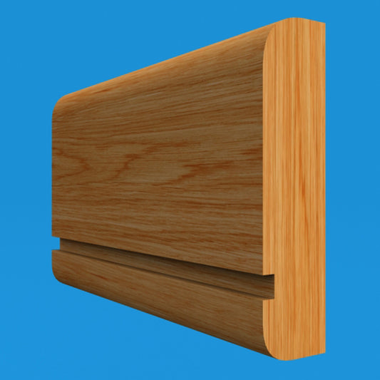 Bullnose Grooved Oak Dado Rail