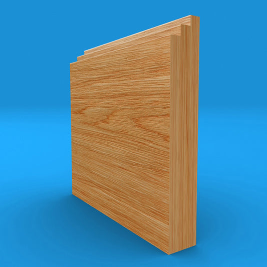 Stepped Solid Oak Skirting Board