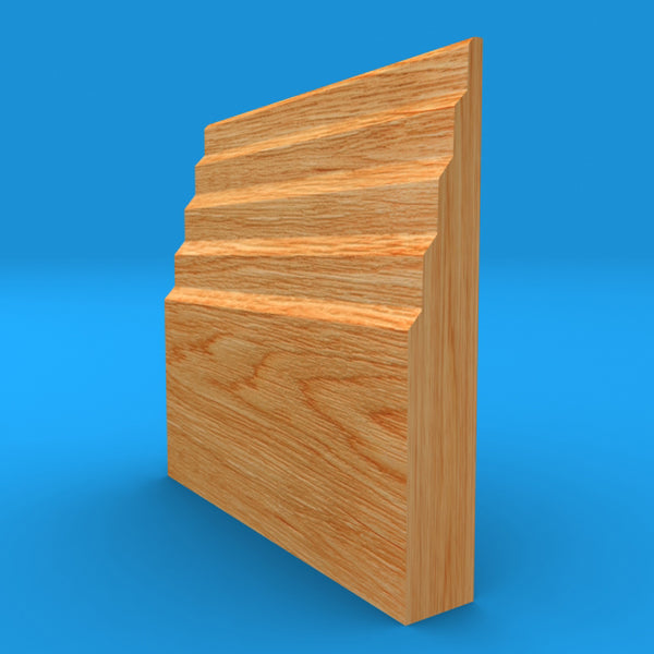 Stepped 3 Solid Oak Skirting Board