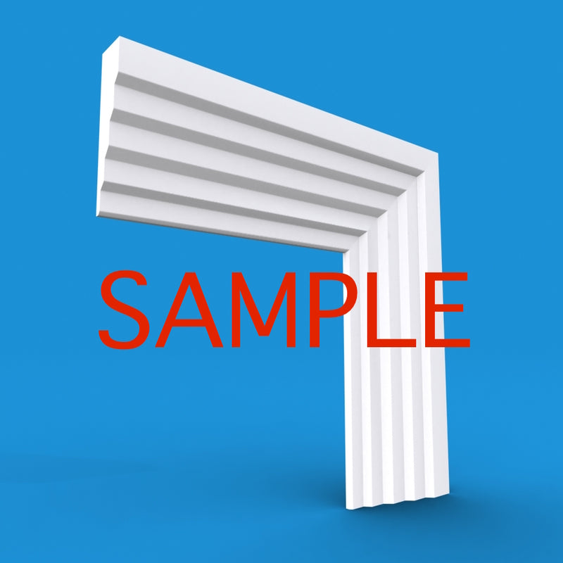 Stepped 3 MDF Architrave Sample
