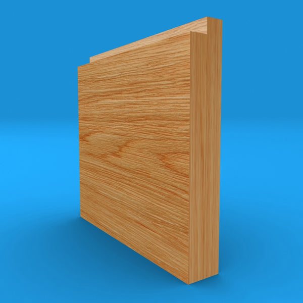 Single Step Solid Oak Skirting Board