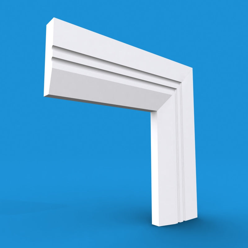 Chamfered Square C Grooved 2 MDF Architrave