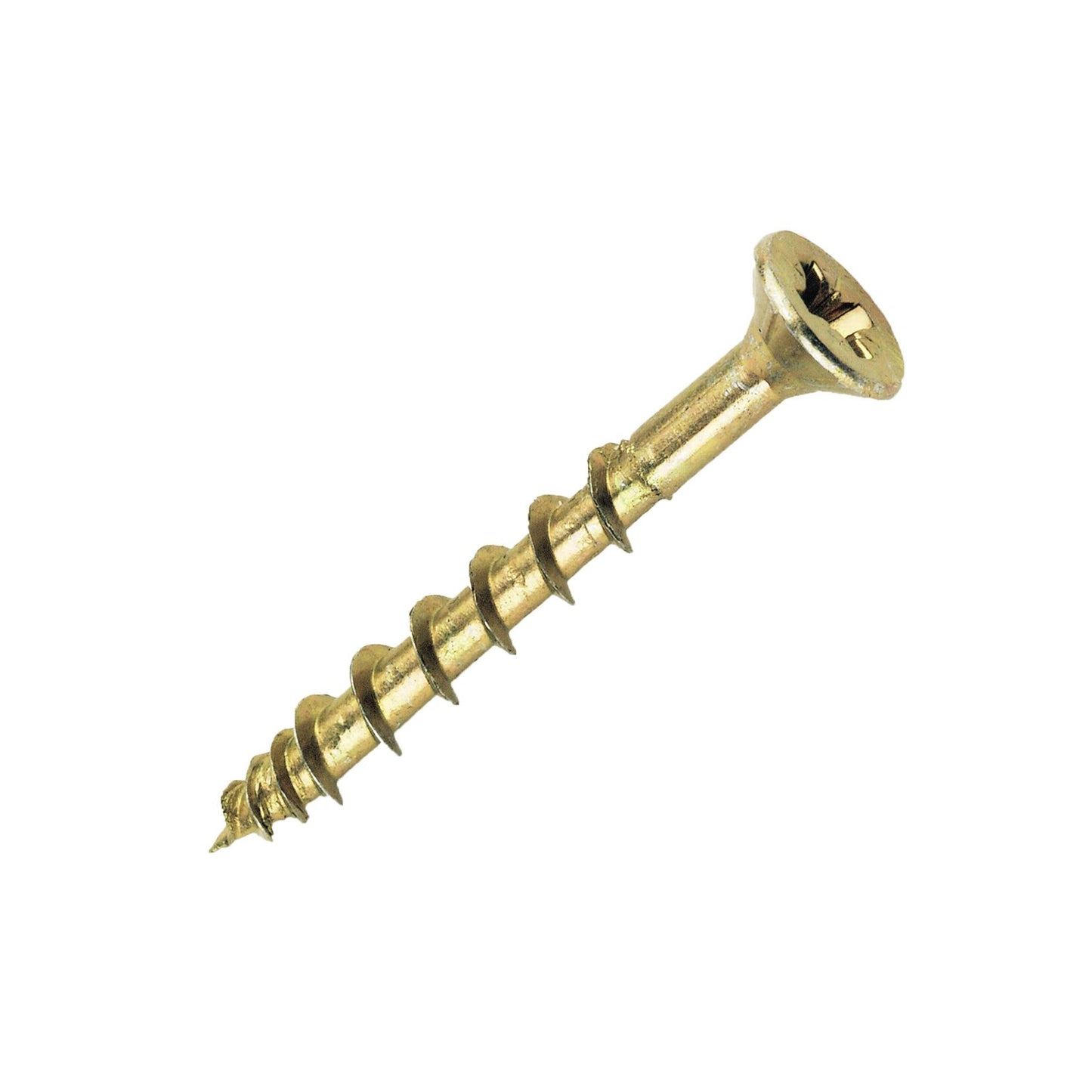 TURBODRIVE YELLOW ZINC-PLATED STEEL SCREW (100)