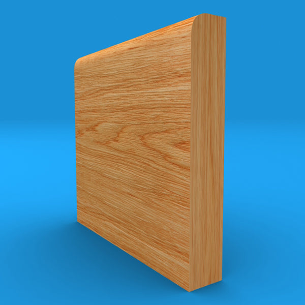 Bullnose Solid Oak Skirting Board
