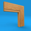 Square Edge C Grooved Oak Architrave