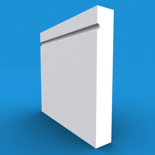 Square Edge C Grooved Skirting