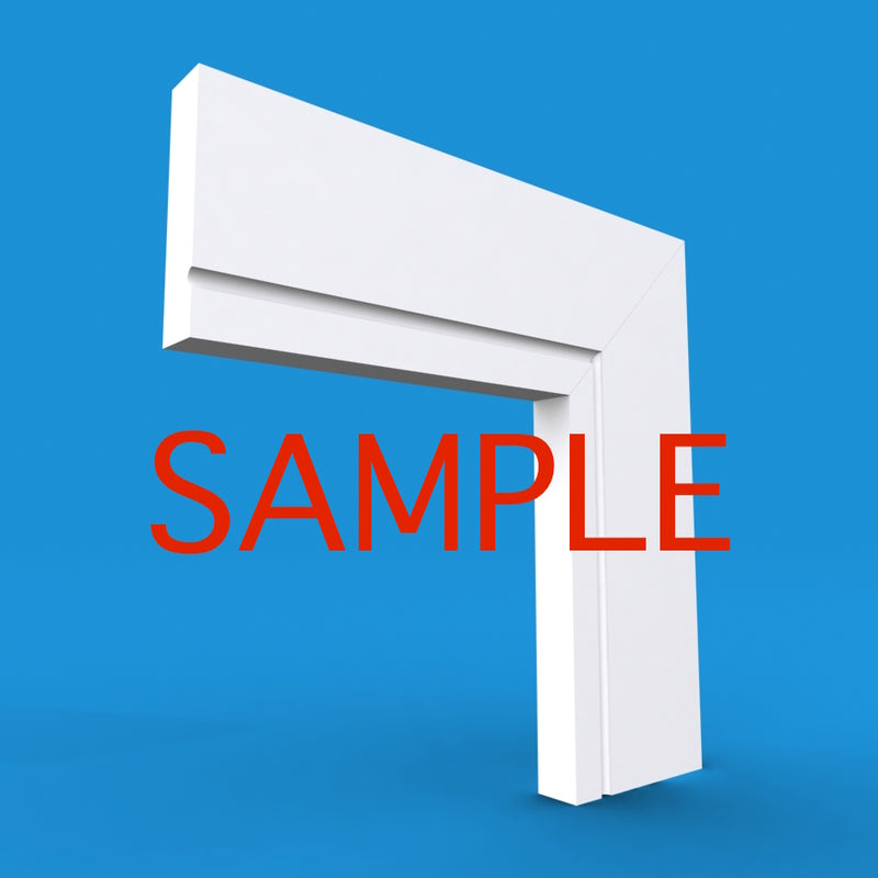 Square Edge C Grooved MDF Architrave Sample