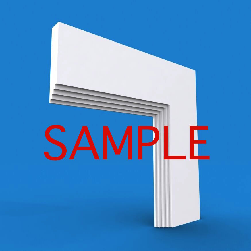 Mini Stepped MDF Architrave Sample