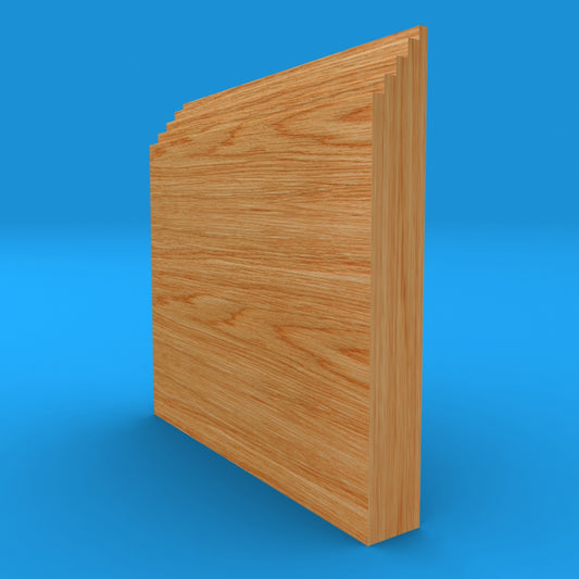 Mini Stepped Solid Oak Skirting Board