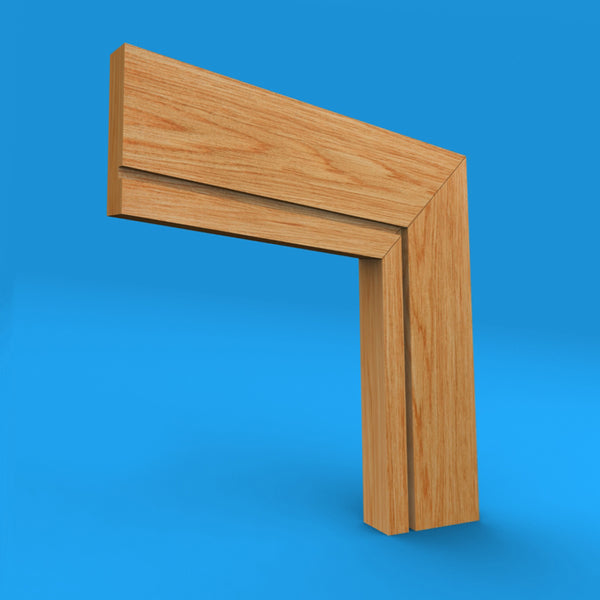 Square Edge Grooved Oak Architrave