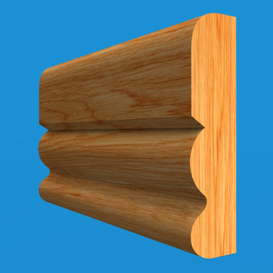 Ogee 3 Oak Dado Rail