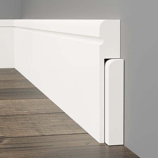 Bullnose C Grooved Skirting Cover