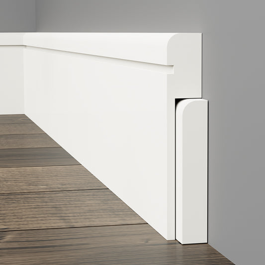 Bullnose Grooved Skirting Cover