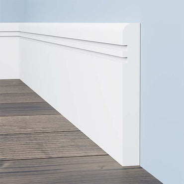 MDF Bullnose Grooved 2 MDF Skirting Board