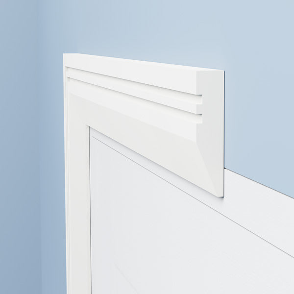 Chamfered Square Grooved 2 MDF Architrave