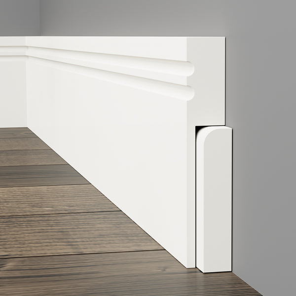 Square C Grooved 2 Skirting Cover
