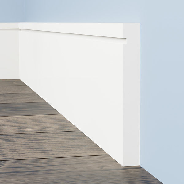 Square Edge Grooved Skirting